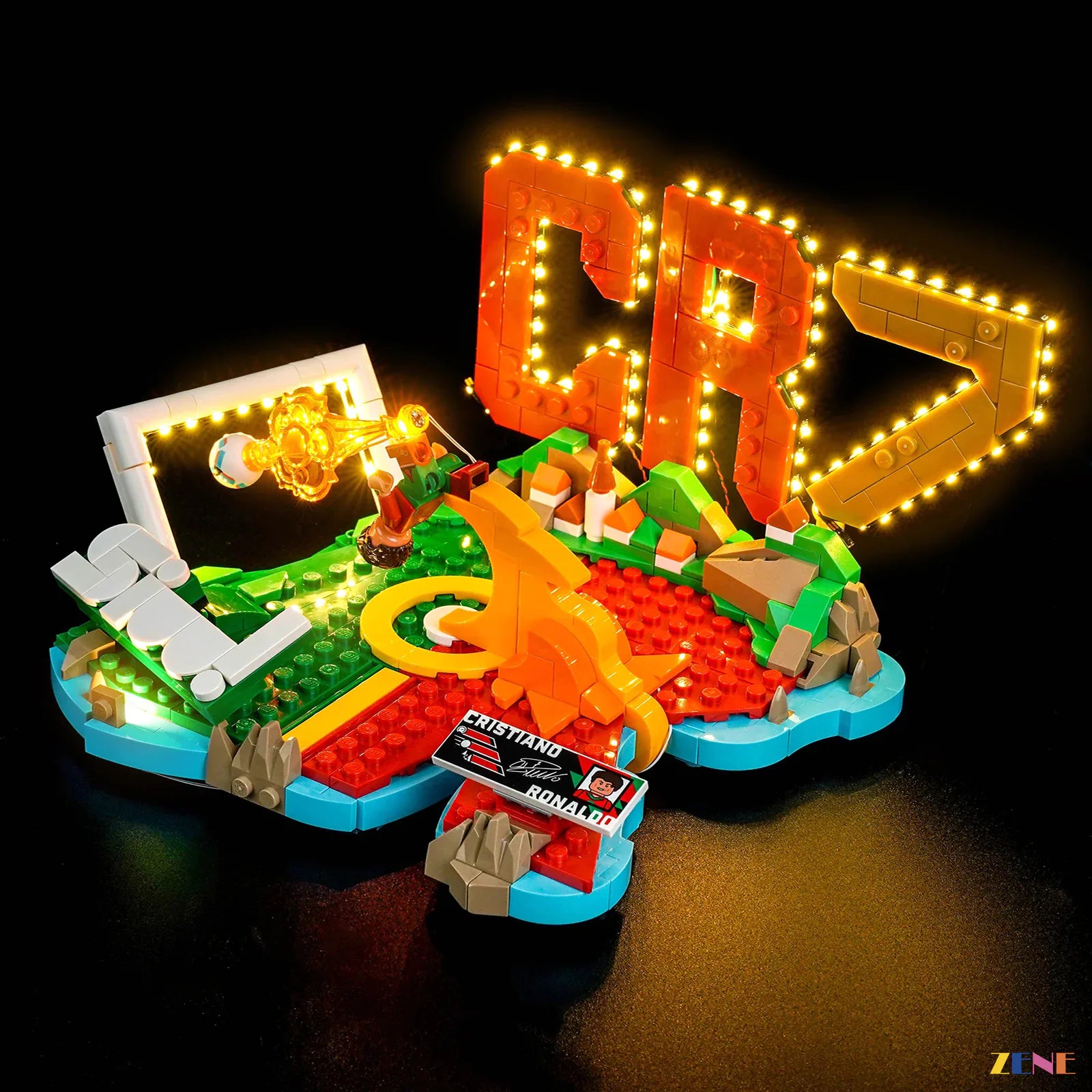 zene bricks Light Kit for Cristiano Ronaldo – Soccer Highlights #43012
