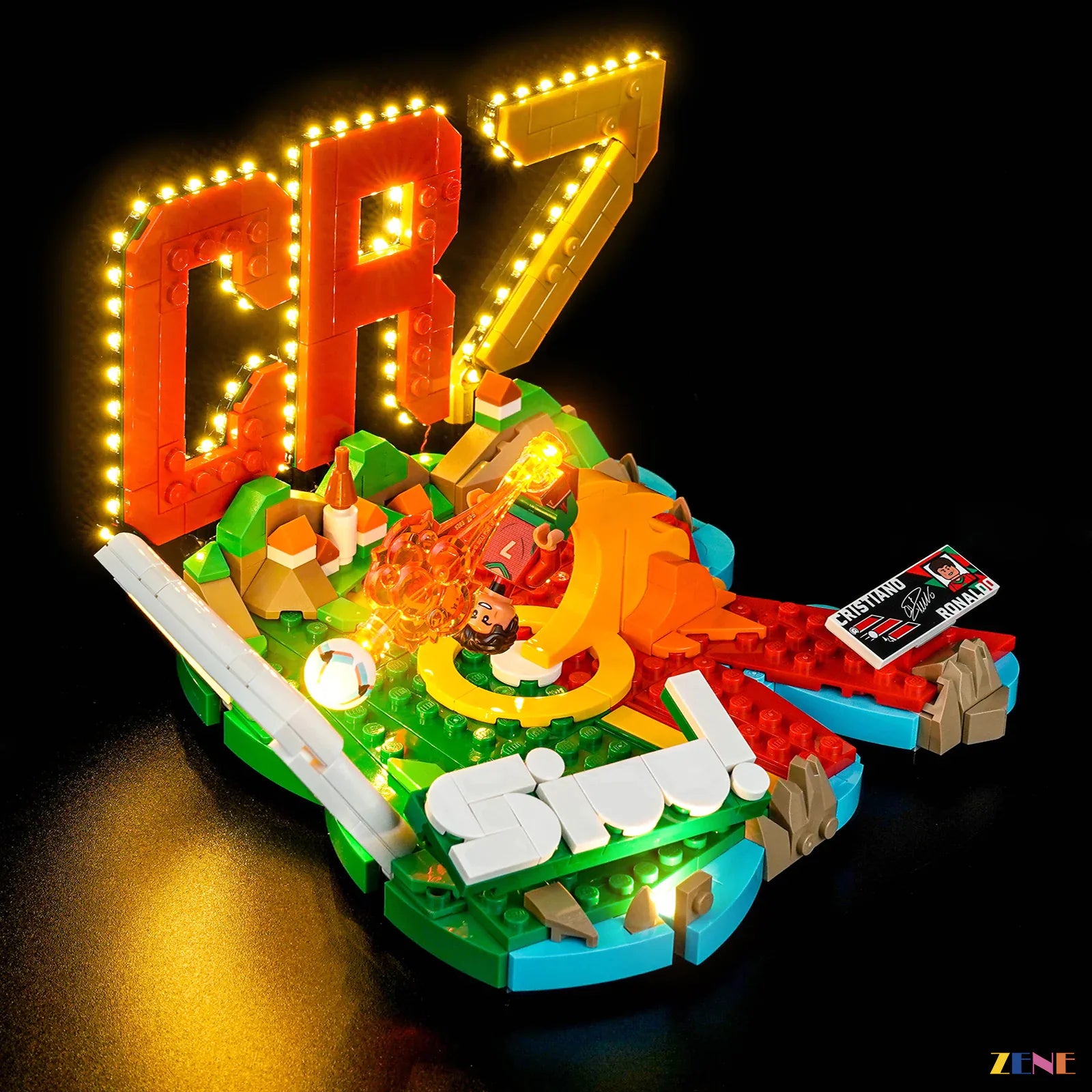 zene bricks Light Kit for Cristiano Ronaldo – Soccer Highlights #43012