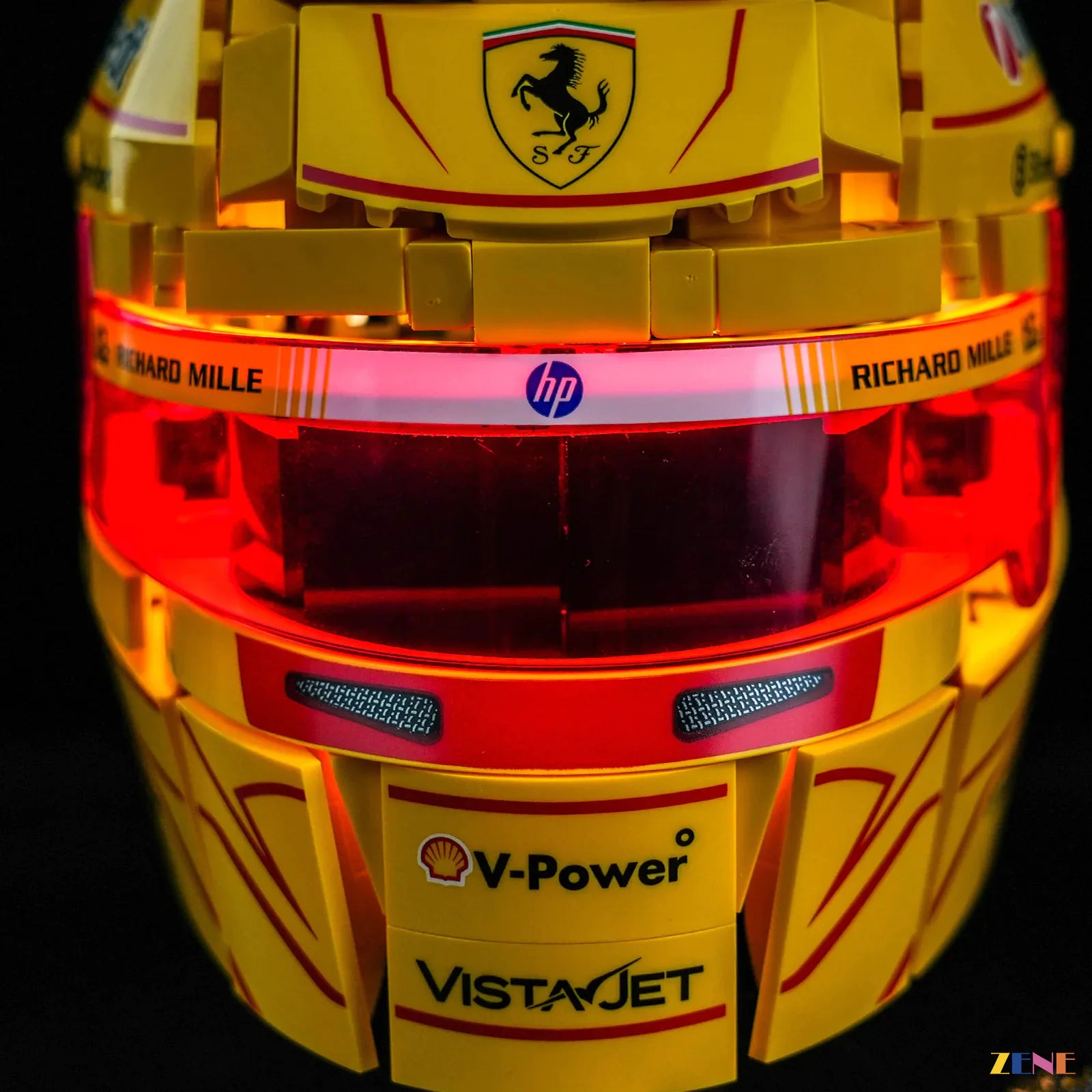 zene bricks Light Kit for Scuderia Ferrari HP Lewis Hamilton Helmet #43022