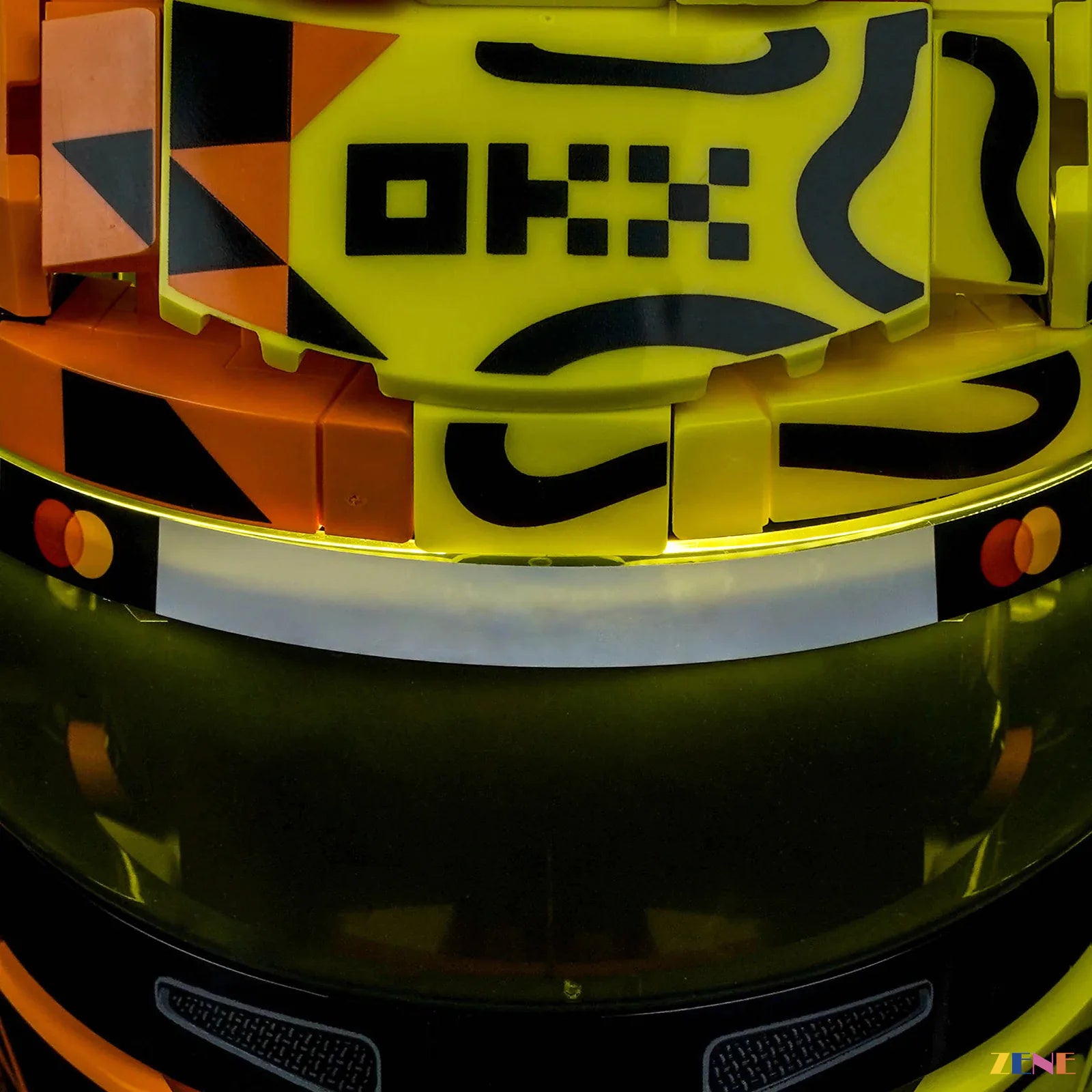 zene bricks ZENE Bricks Light Kit for LEGO McLaren Mastercard F1 Lando Norris Helmet #43023