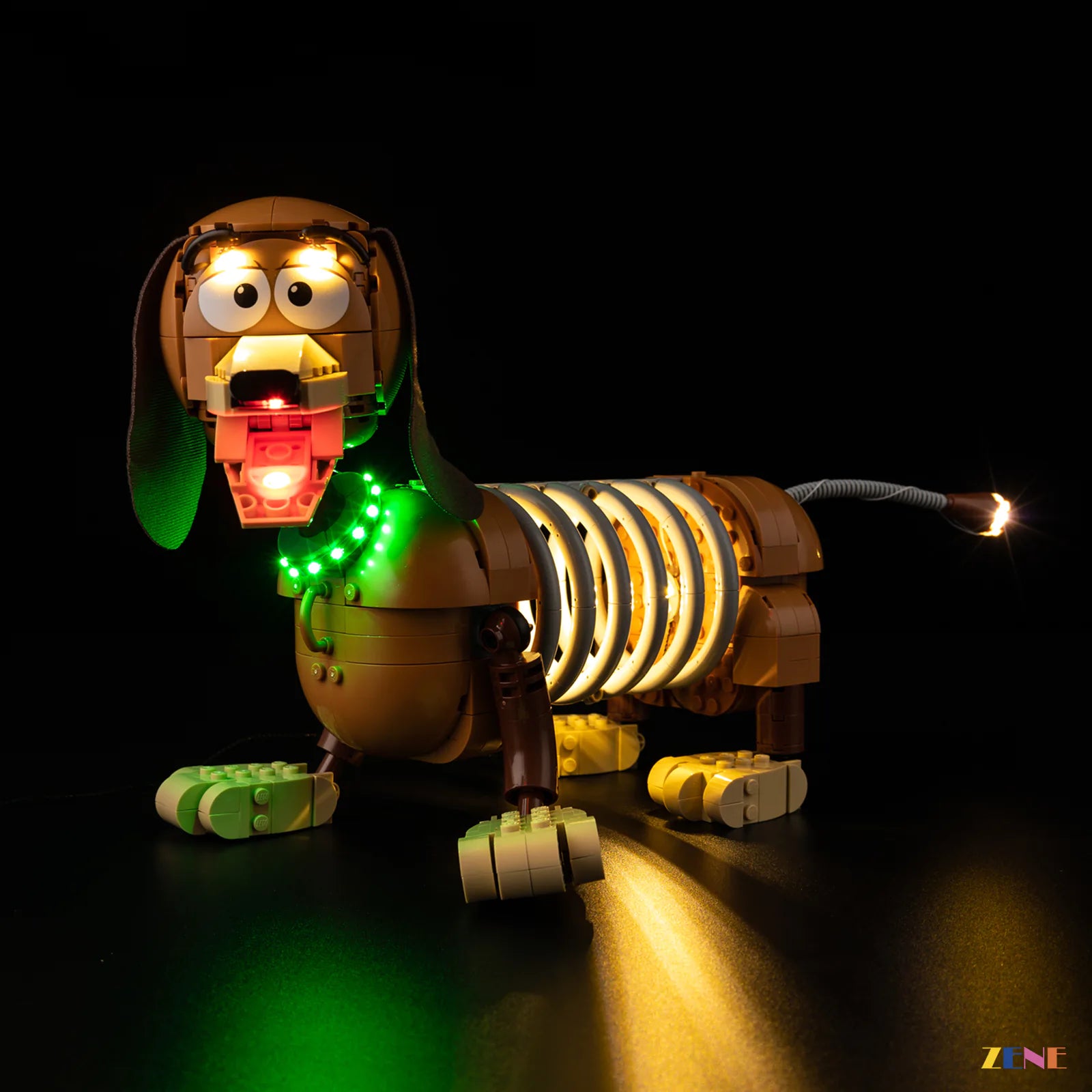 Disney collector bookend lighting upgrade - ZENE Bricks Light Kit for LEGO® Toy Story Slinky Dog Bookends #43301