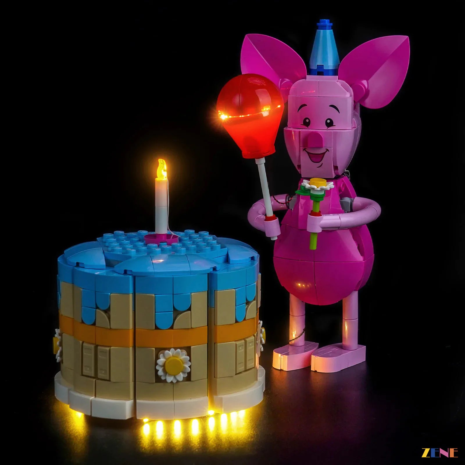 zene bricks LEGO Piglet's Birthday Fun Light Kit for #43305