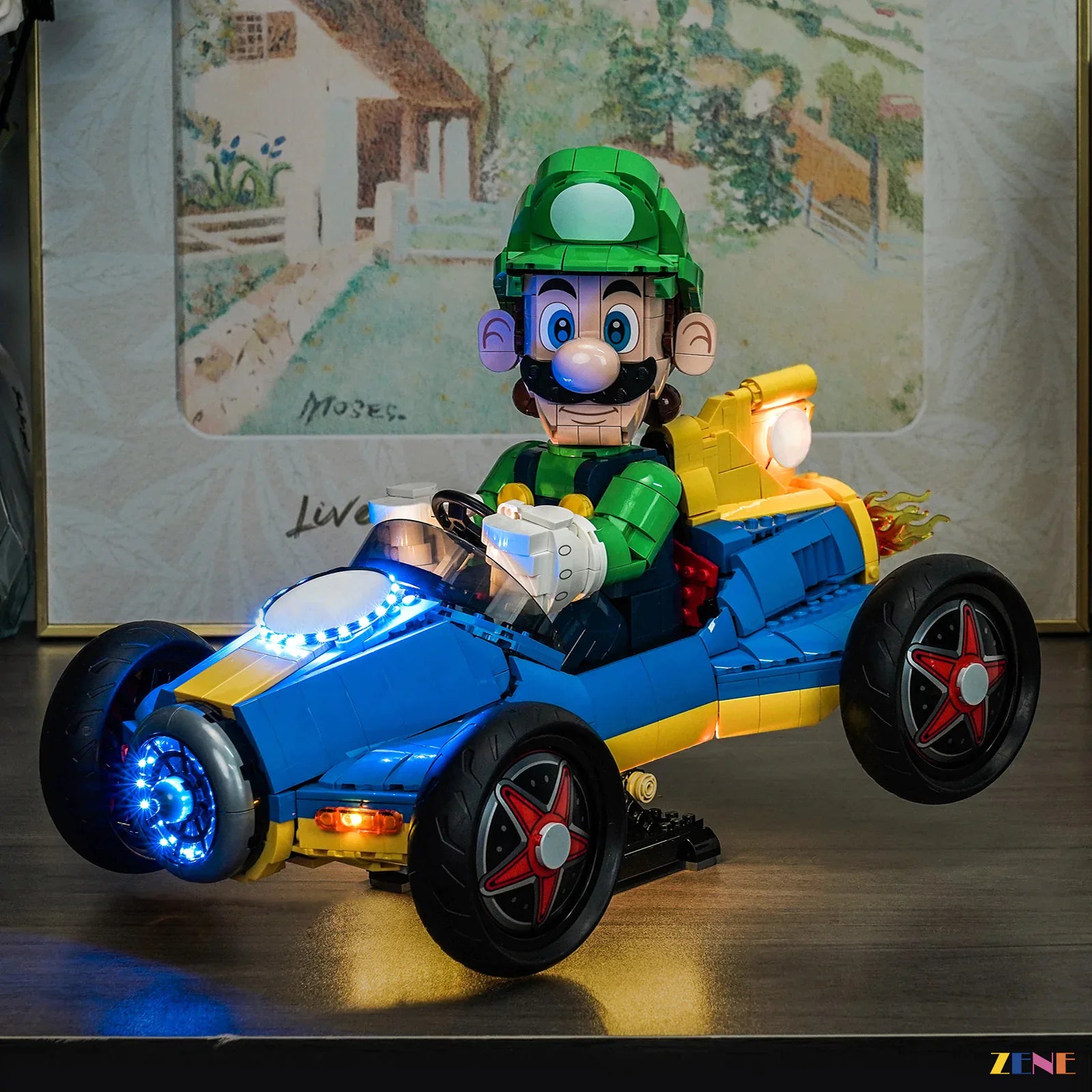 zene bricks Light Kit for Mario Kart – Luigi & Mach 8 #72050