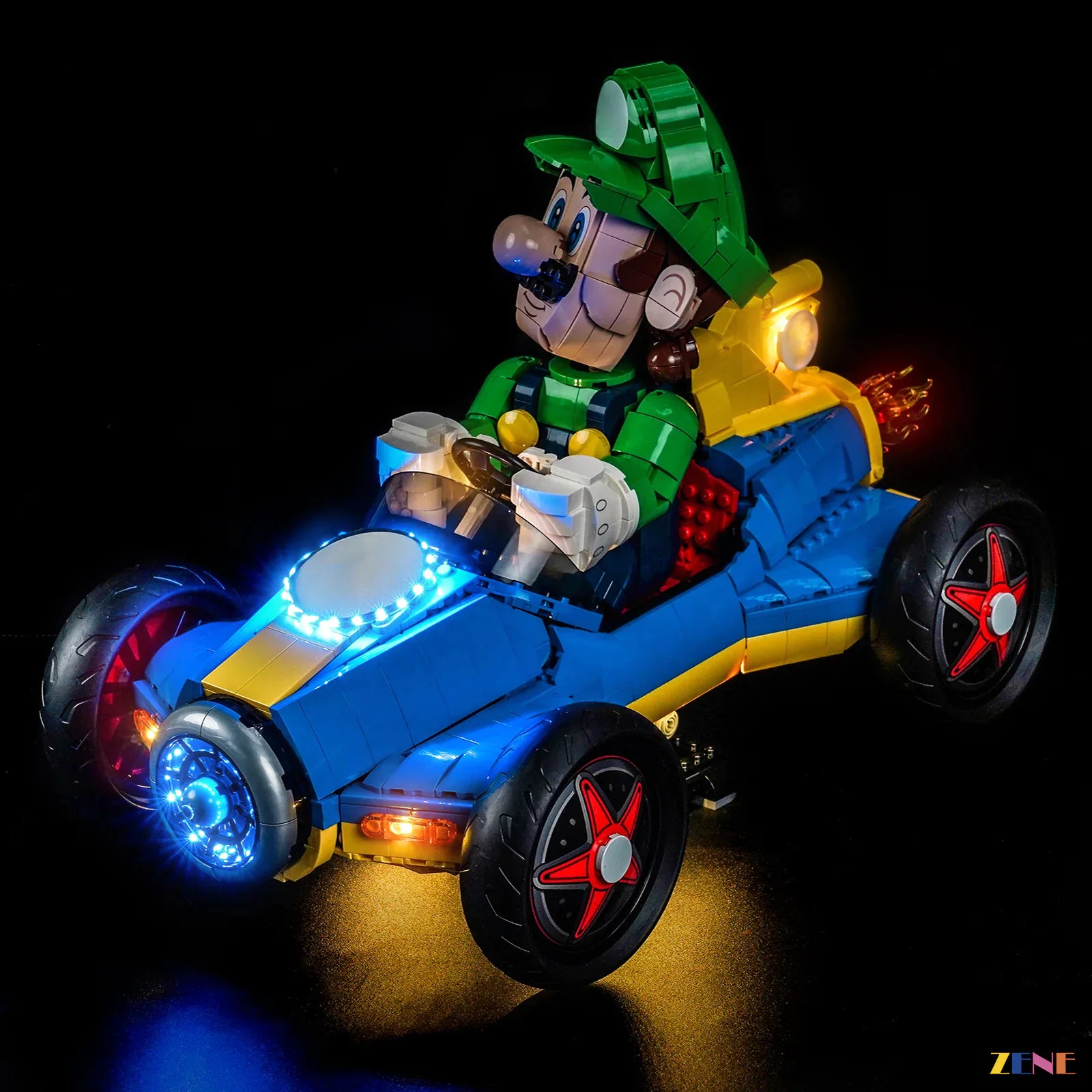 zene bricks Light Kit for Mario Kart – Luigi & Mach 8 #72050