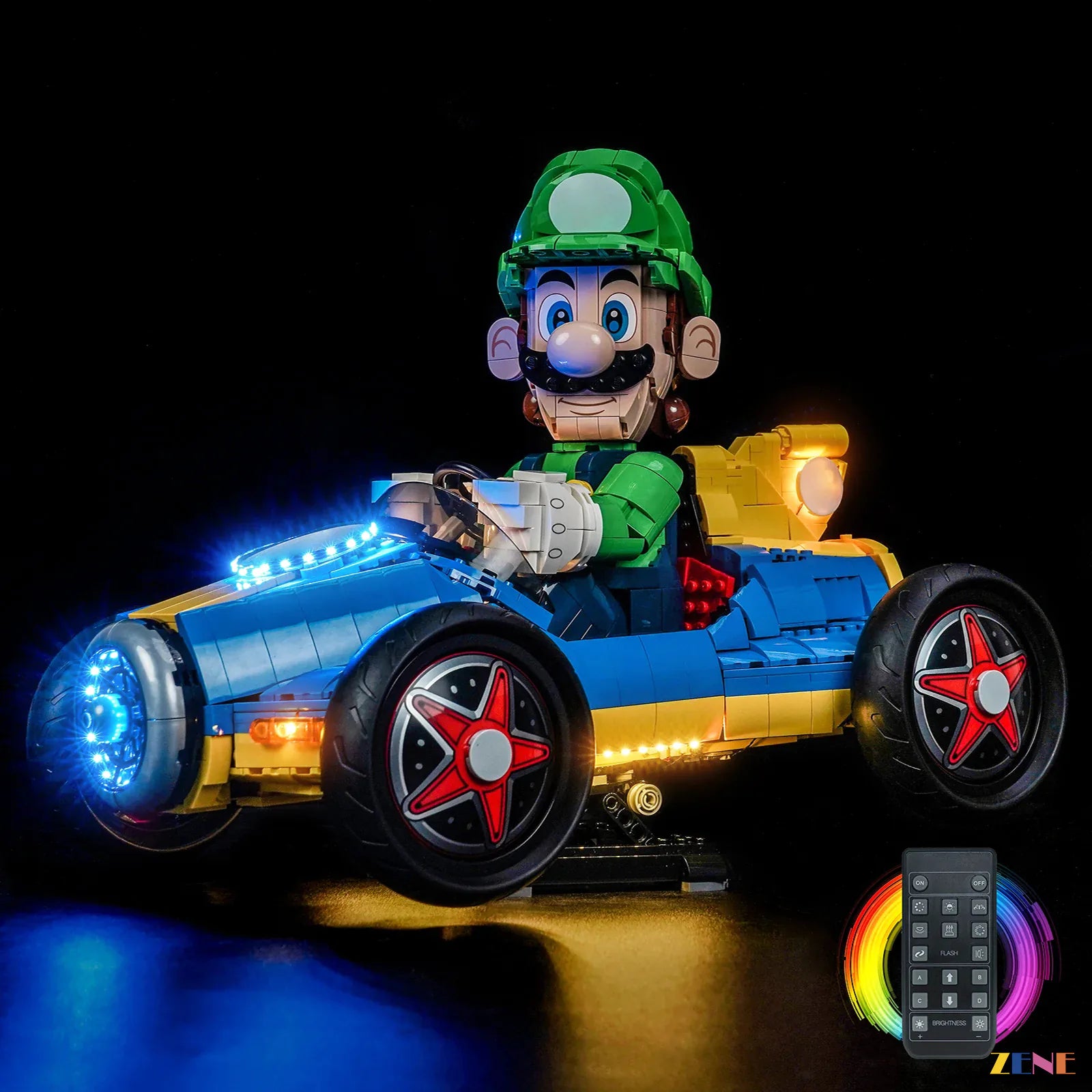 zene bricks Light Kit for Mario Kart – Luigi & Mach 8 #72050
