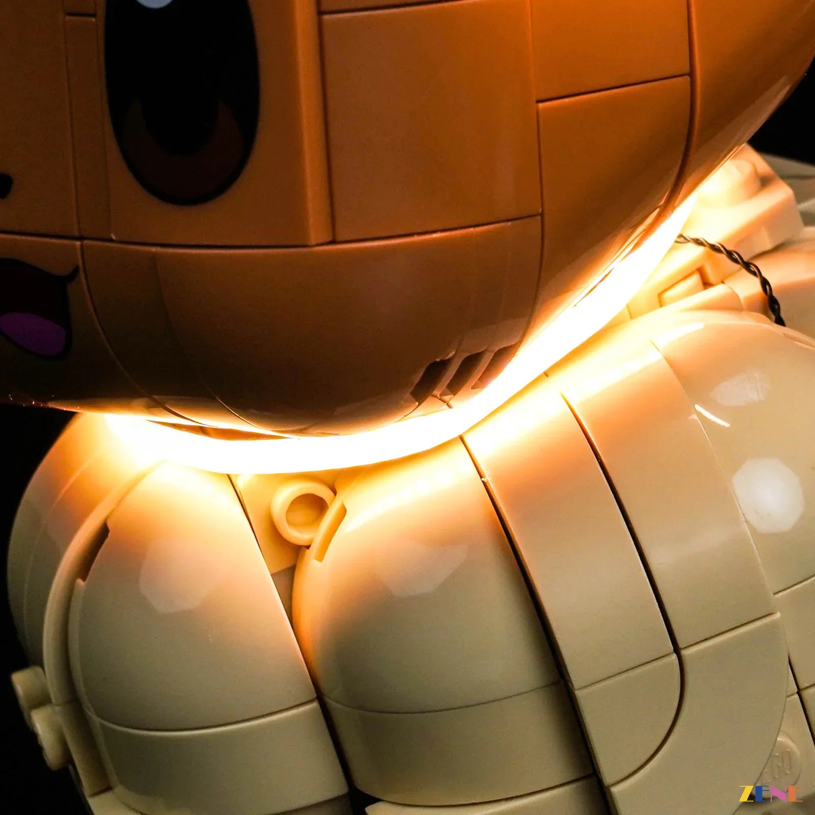 brown cream fur soft glow - ZENE Bricks Light Kit for LEGO® Eevee #72151