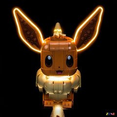 fluffy tail soft yellow light - ZENE Bricks Light Kit for LEGO® Eevee #72151