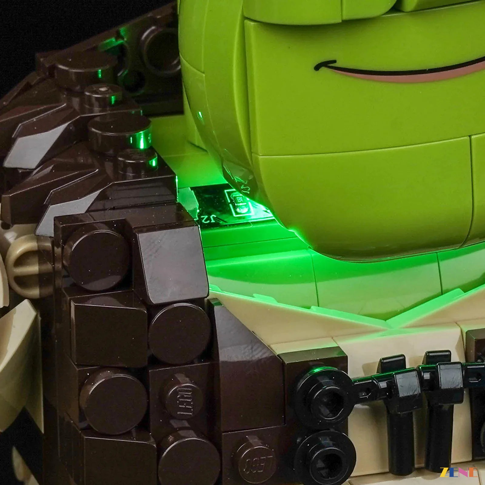 living room animated glow scene - ZENE Bricks Light Kit for LEGO® Shrek Donkey and Puss in Boots #72423