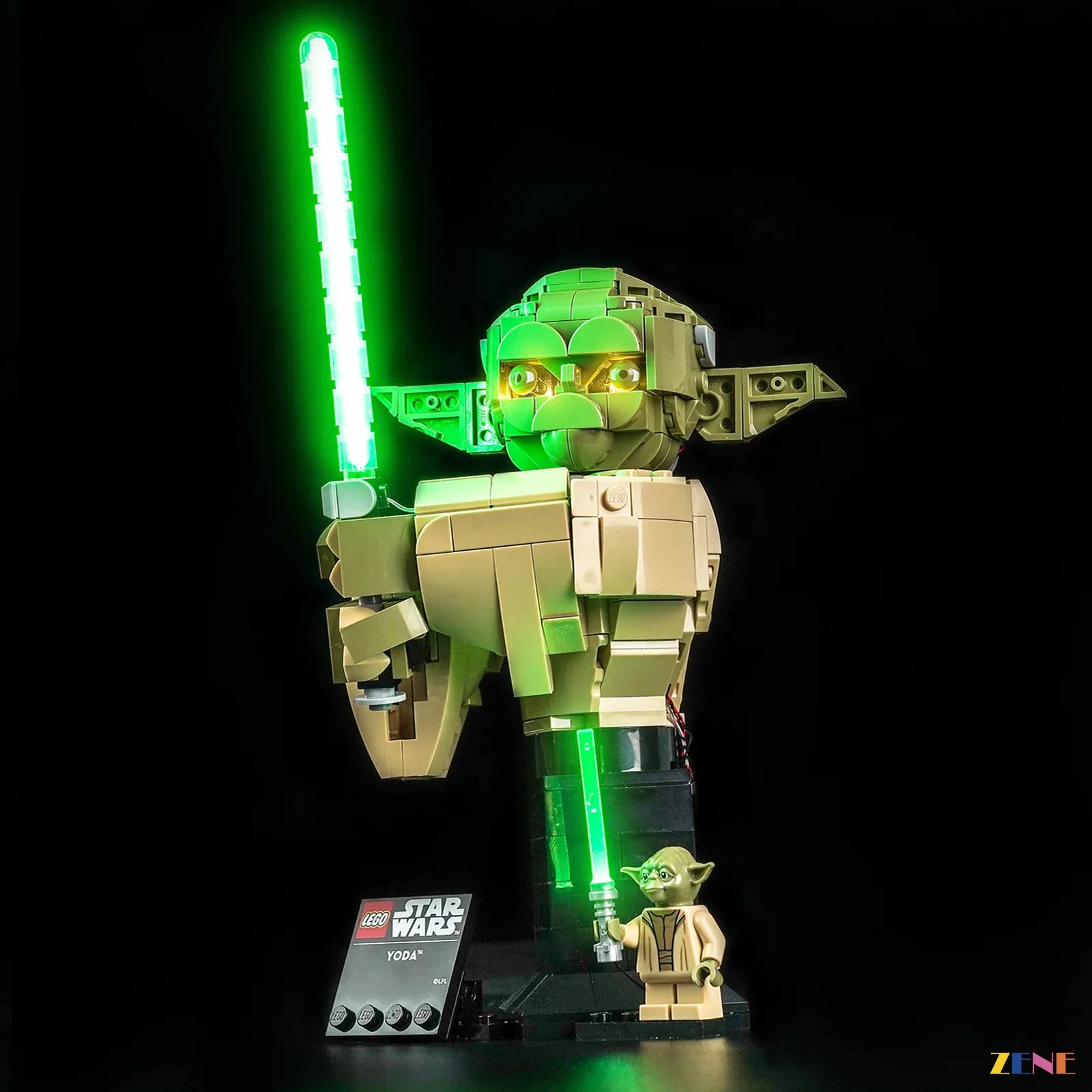 training droid base accent lights - ZENE Bricks Light Kit for LEGO® Yoda Bust #75438