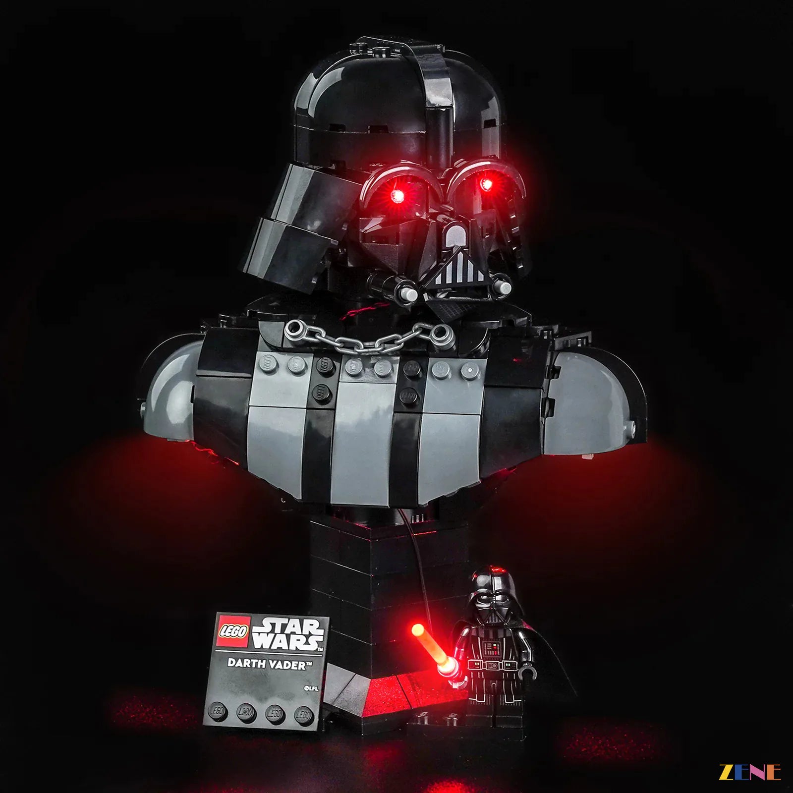 zene bricks Light Kit for Darth Vader Bust #75439