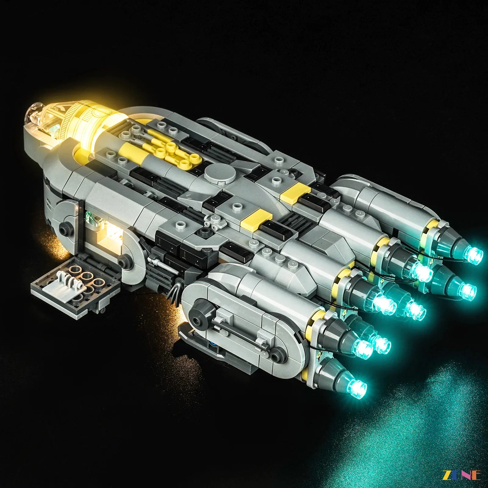 zene bricks Light Kit for Anzellan Starship #75445