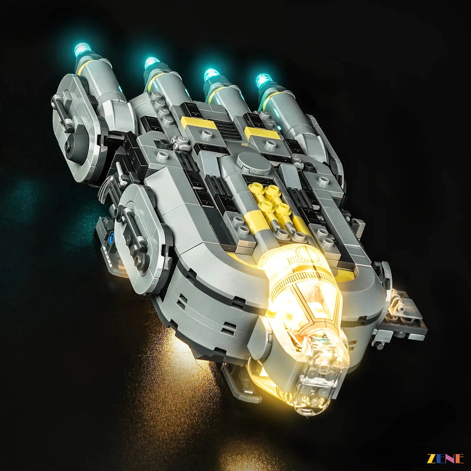 zene bricks Light Kit for Anzellan Starship #75445
