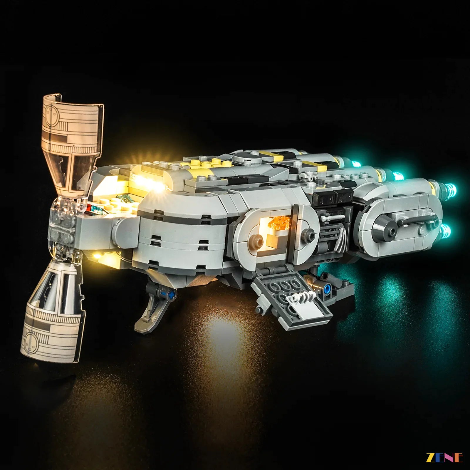 zene bricks Light Kit for Anzellan Starship #75445