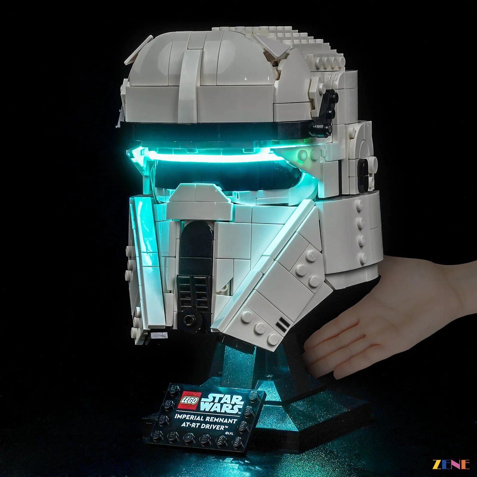 zene bricks ZENE Bricks Light Kit for LEGO Imperial Remnant AT-RT Driver Helmet #75458