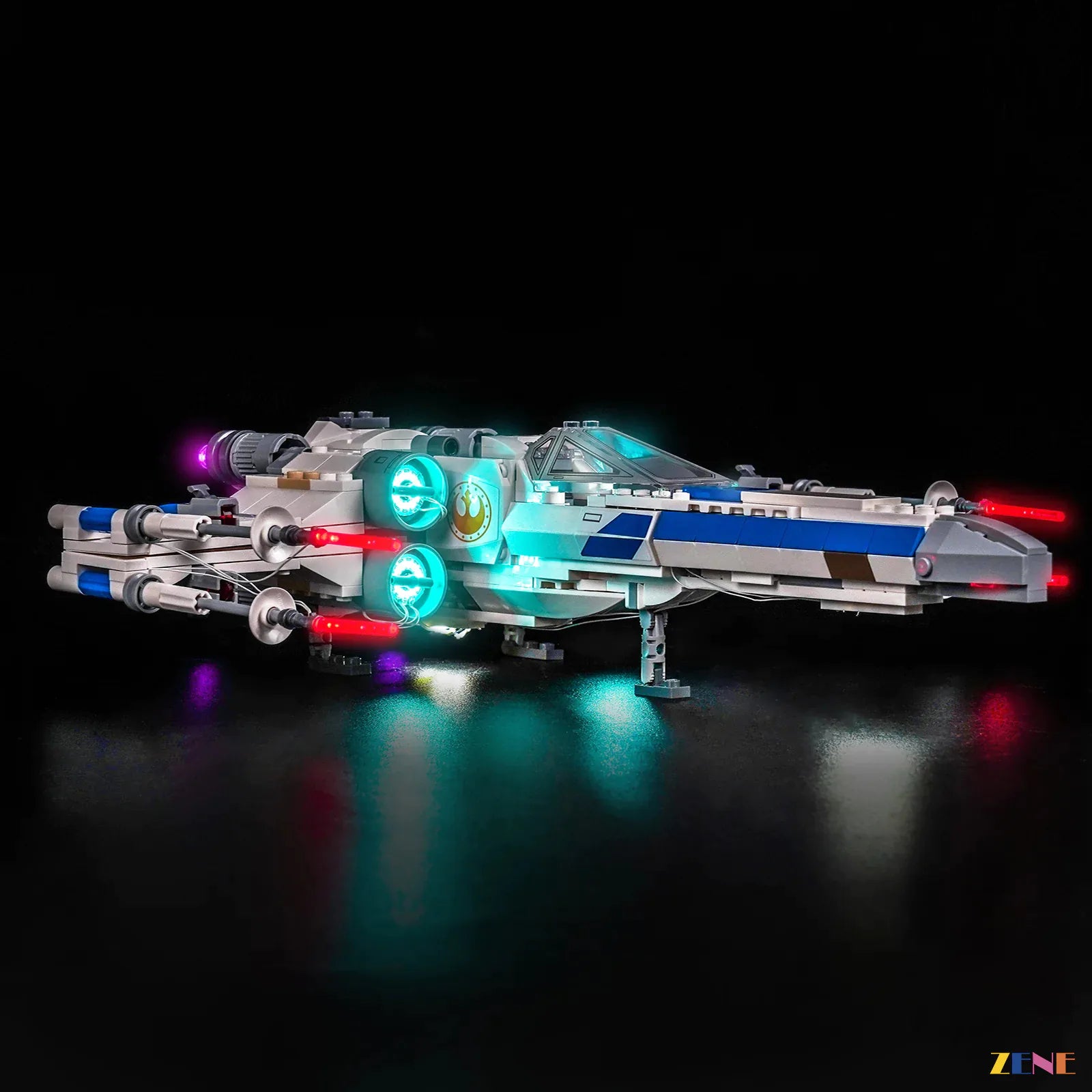 zene bricks Light Kit for New Republic X-Wing Starfighter #75460