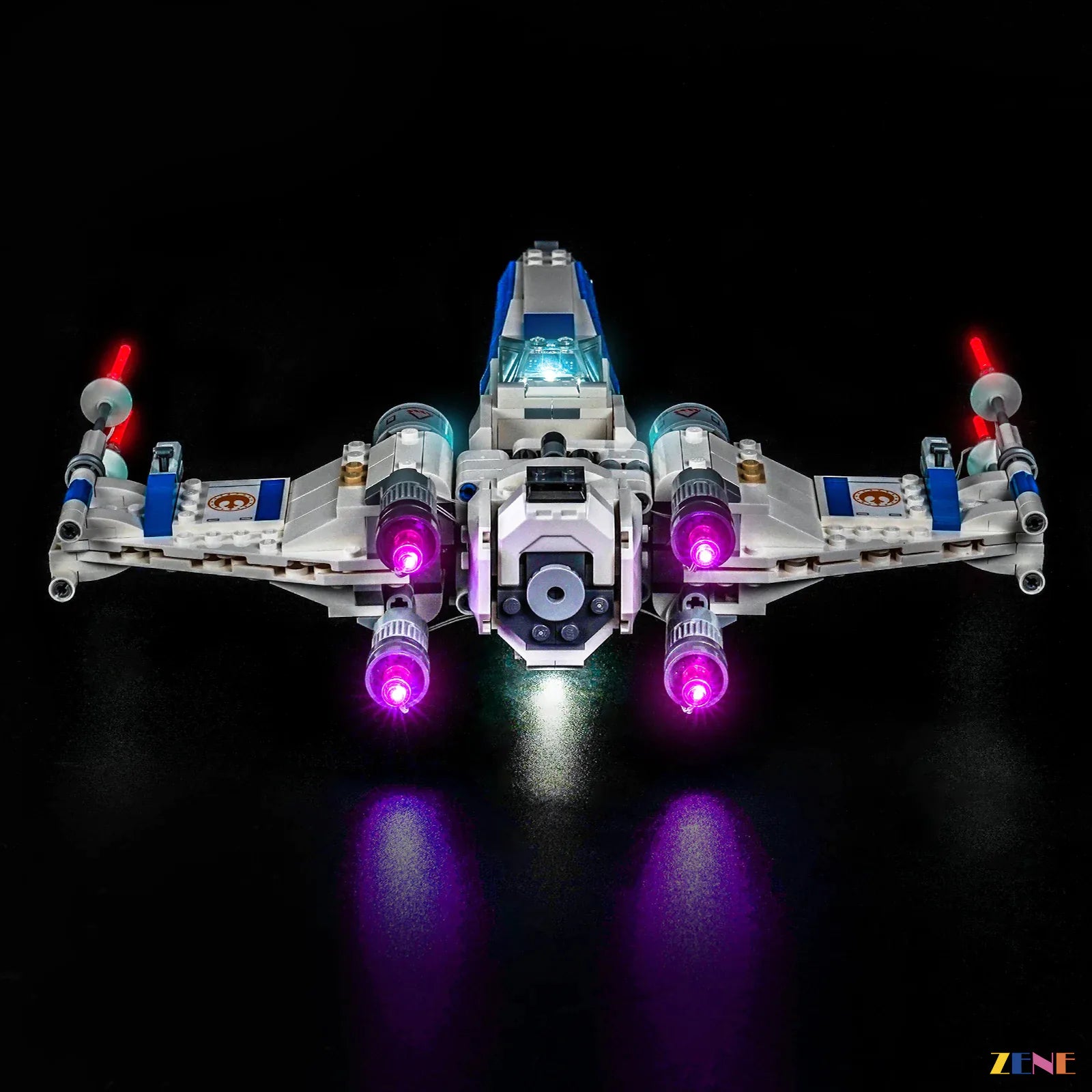 zene bricks Light Kit for New Republic X-Wing Starfighter #75460