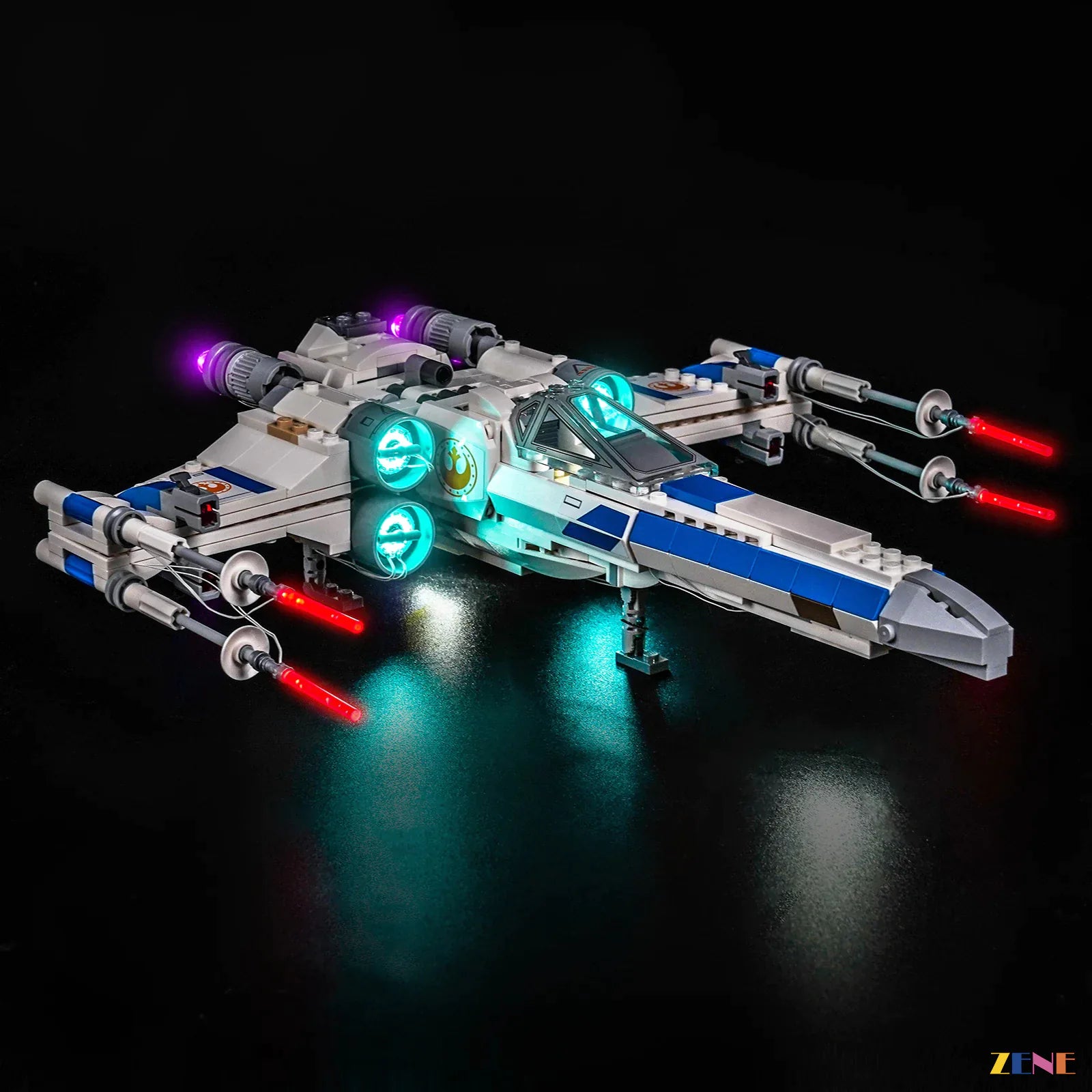zene bricks Light Kit for New Republic X-Wing Starfighter #75460