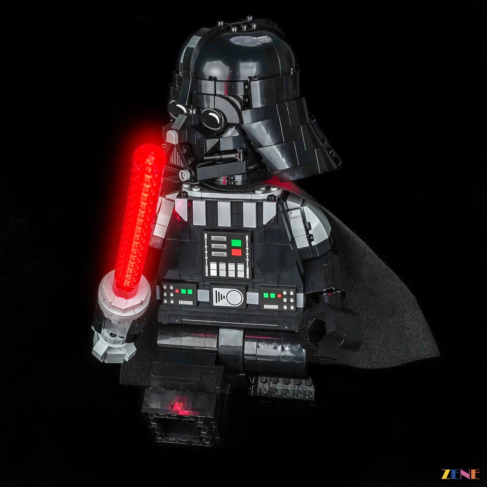 zene bricks Light Kit for Up-Scaled Darth Vader Minifigure #75461