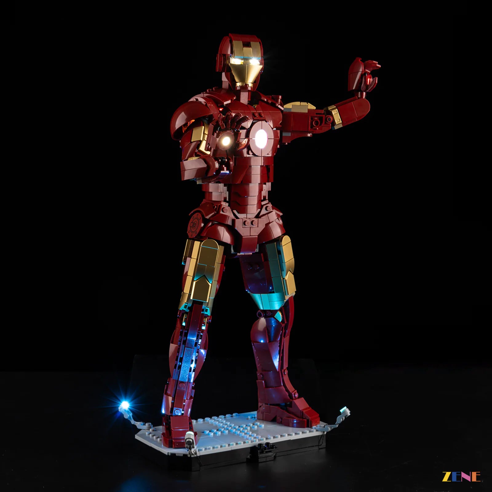 zene bricks LEGO Iron Man Mark 3 Collectors' Edition Light Kit for #76344