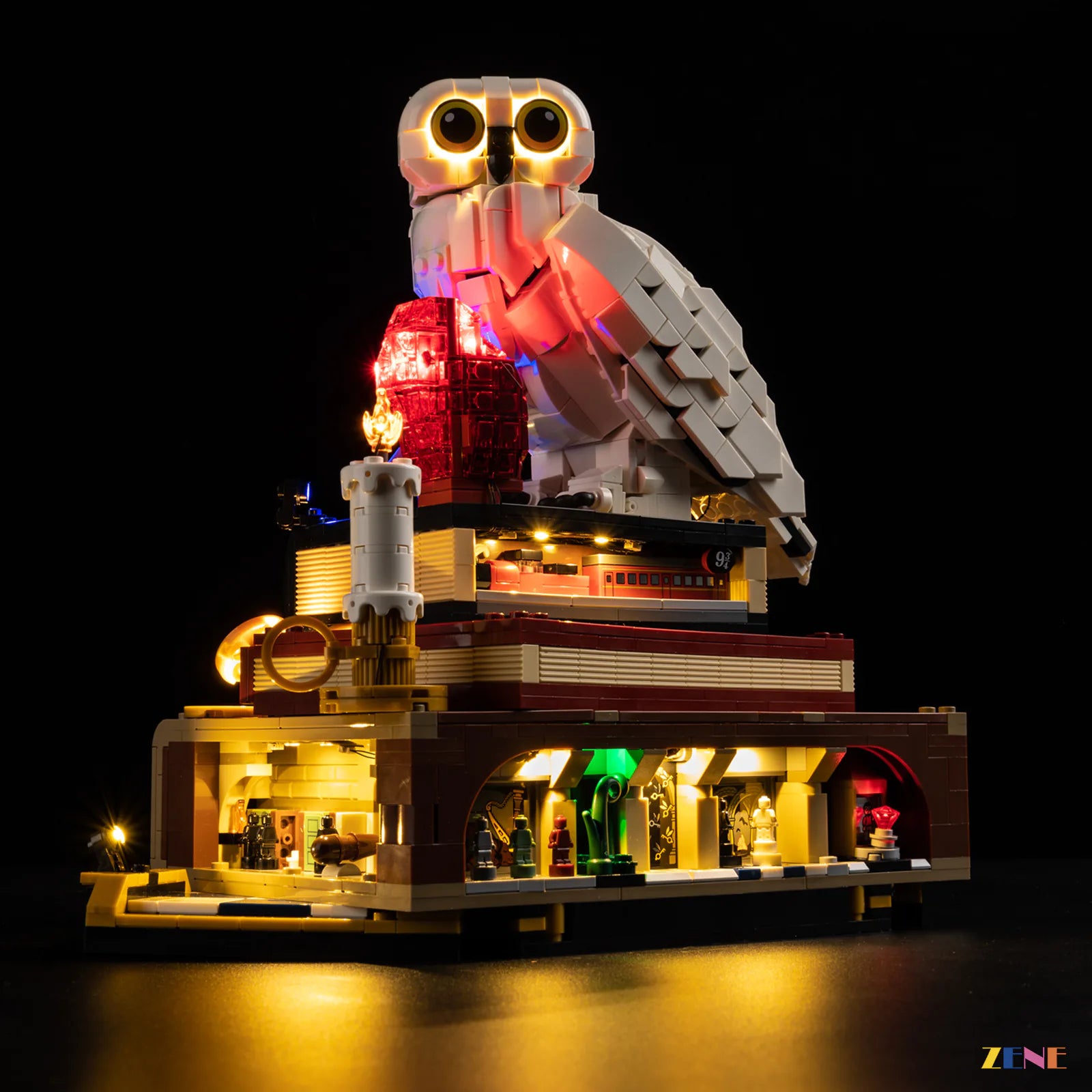 wizard artifacts museum display lighting - ZENE Bricks Light Kit for LEGO® Sorcerer's Stone Collectors' Edition #76466 Ver.2