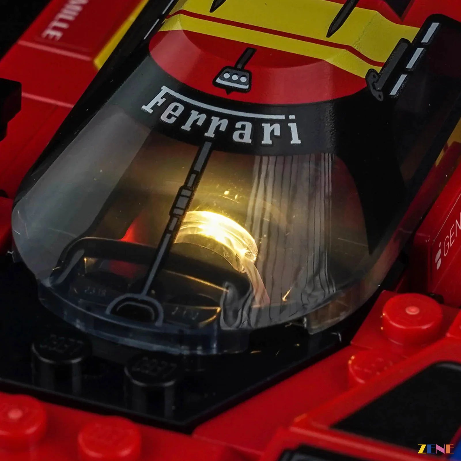 Maranello red racing display upgrade - ZENE Bricks Light Kit for LEGO® Ferrari 499P #77261