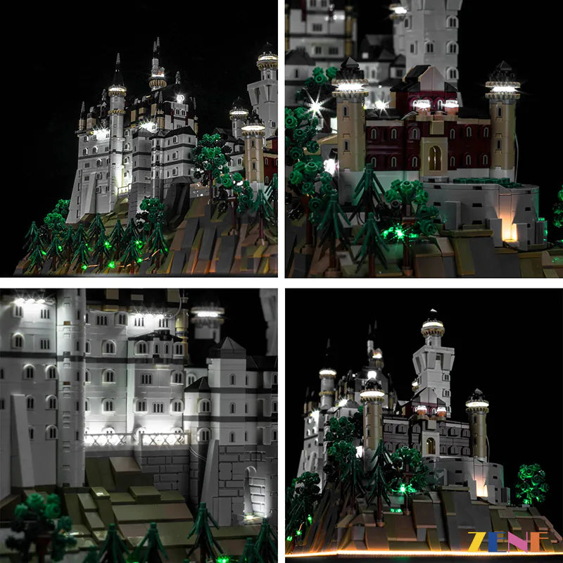 zene bricks Light Kit for LEGO Neuschwanstein Castle #21063