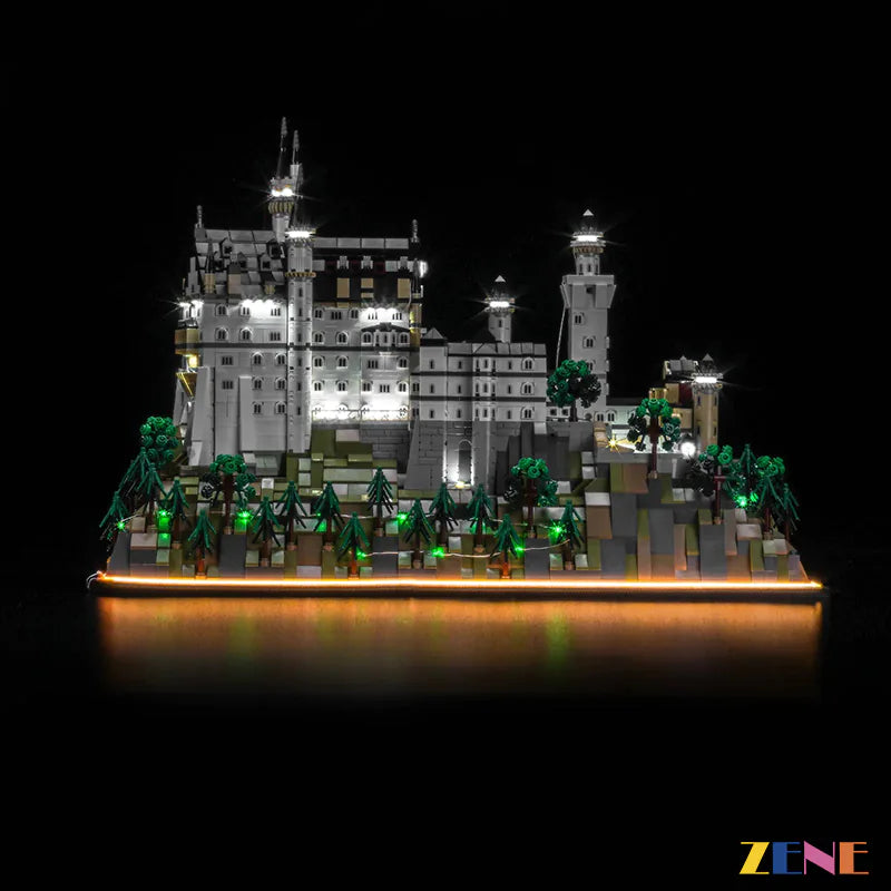 zene bricks Light Kit for LEGO Neuschwanstein Castle #21063