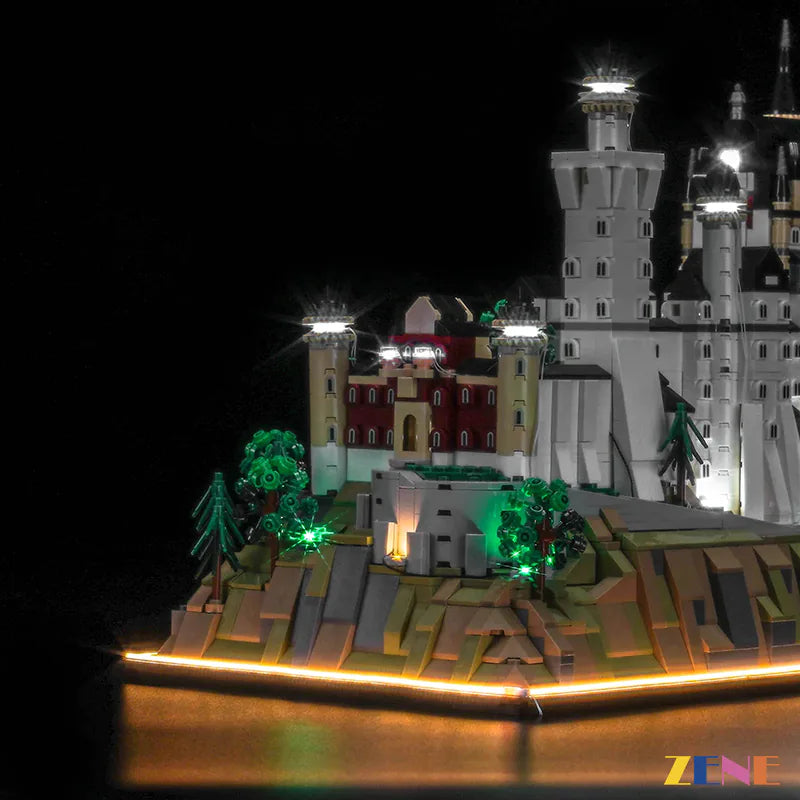 zene bricks Light Kit for LEGO Neuschwanstein Castle #21063