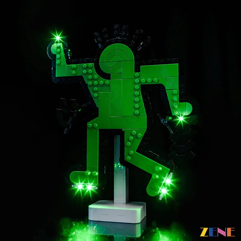 zene bricks Light Kit for LEGO Dancing Figures #31216 Art Keith Haring