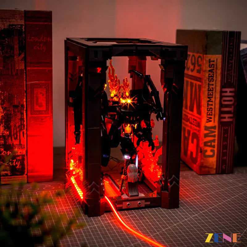 zene bricks Light Kit for LEGO Balrog Book Nook 10367