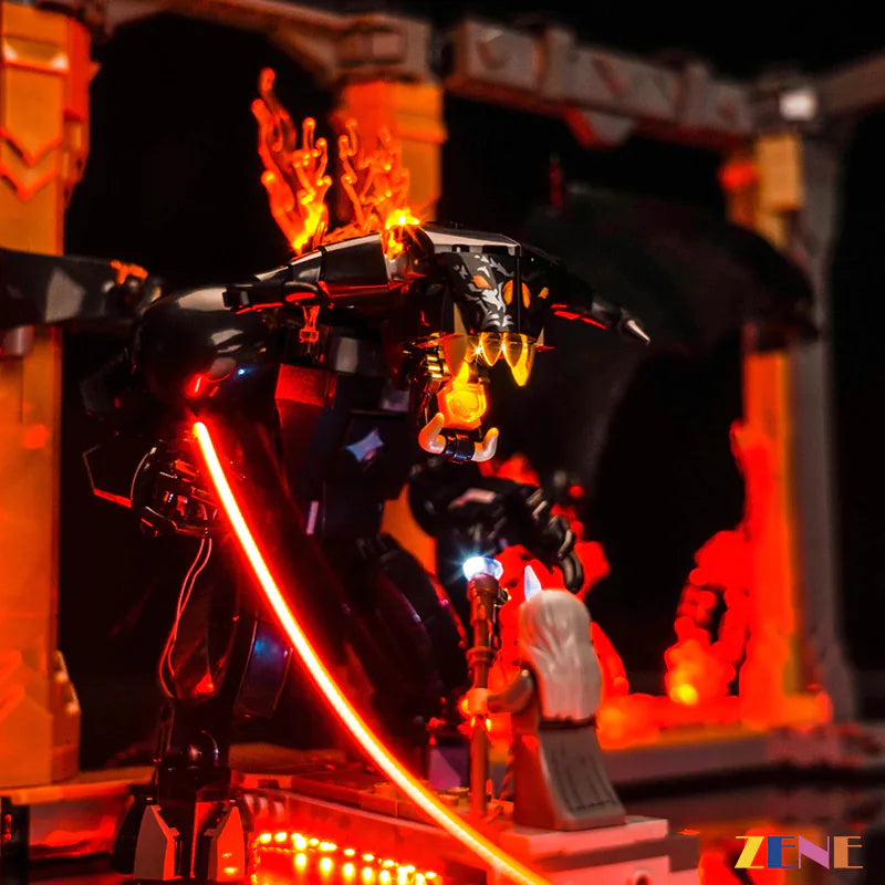 zene bricks Light Kit for LEGO Balrog Book Nook 10367