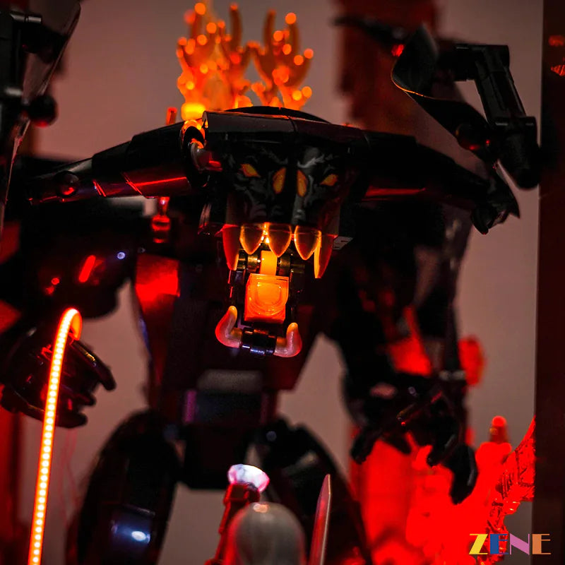 zene bricks Light Kit for LEGO Balrog Book Nook 10367