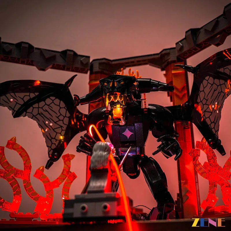 zene bricks Light Kit for LEGO Balrog Book Nook 10367