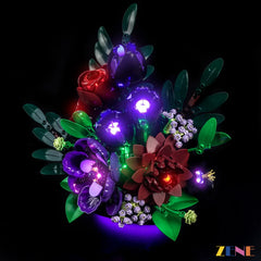 ZENE Bricks Light Kit for LEGO Botanicals Dark Flower Arrangement #11513