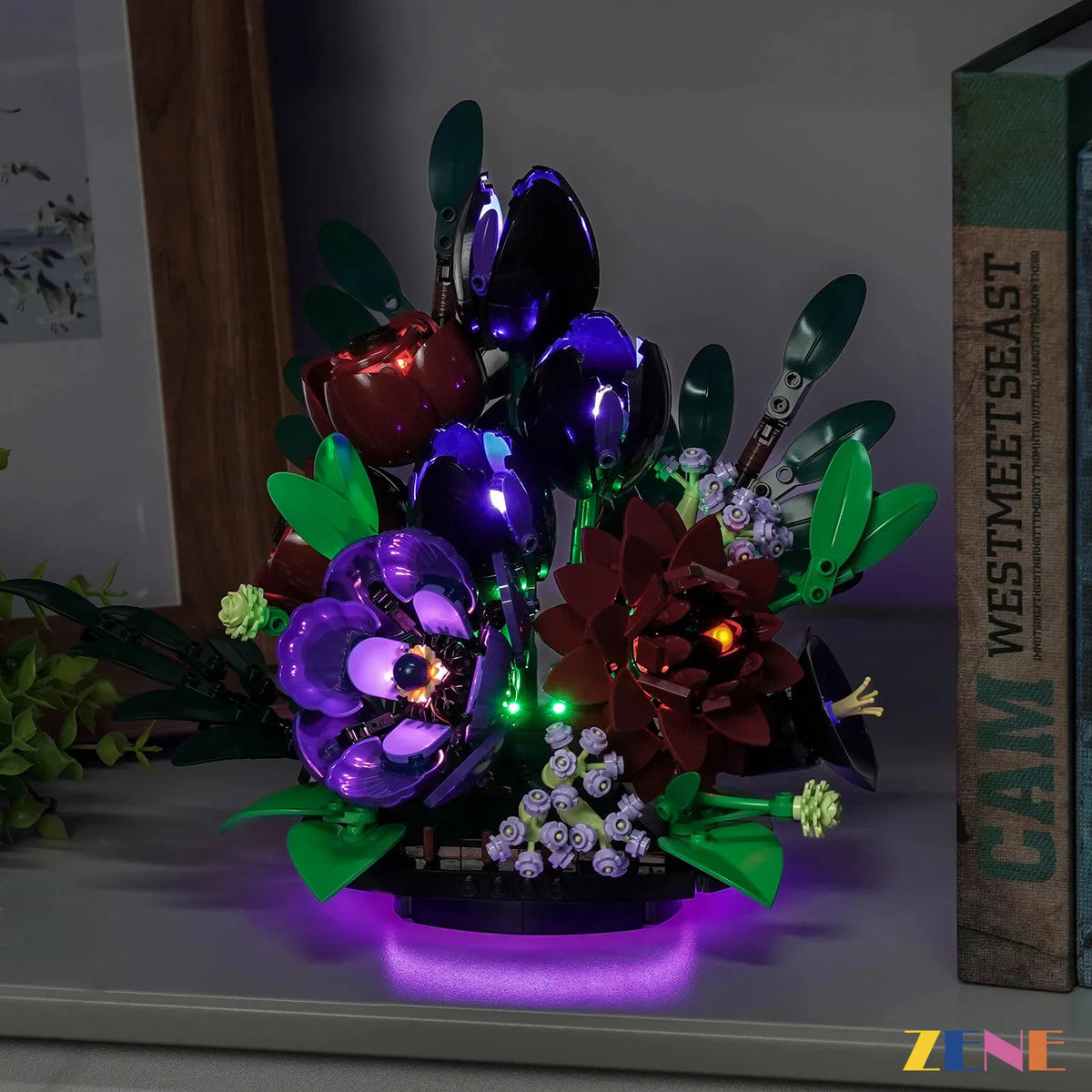 ZENE Bricks Light Kit for LEGO Botanicals Dark Flower Arrangement #11513