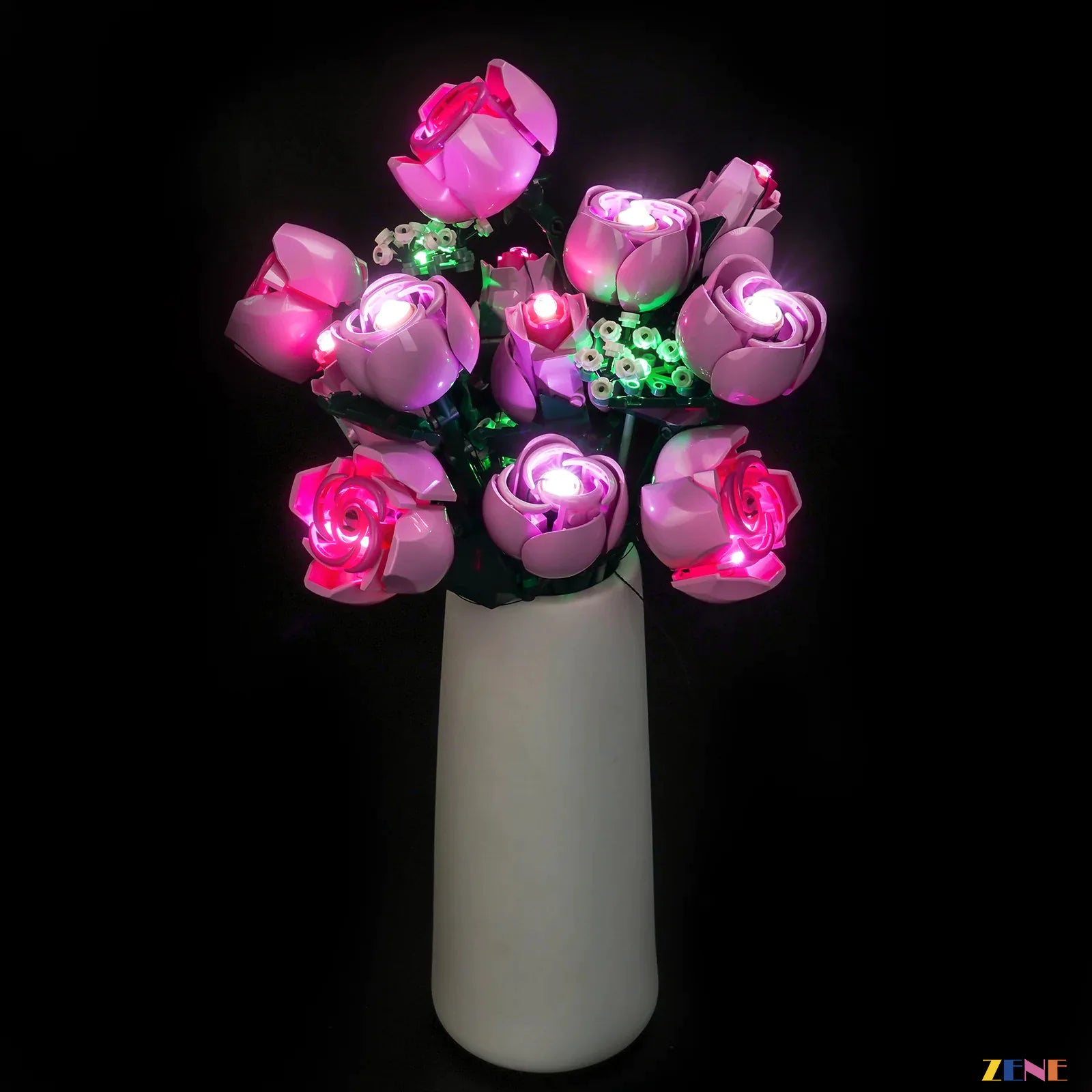 zene bricks LEGO Bouquet of Pink Roses Light Kit for #10374