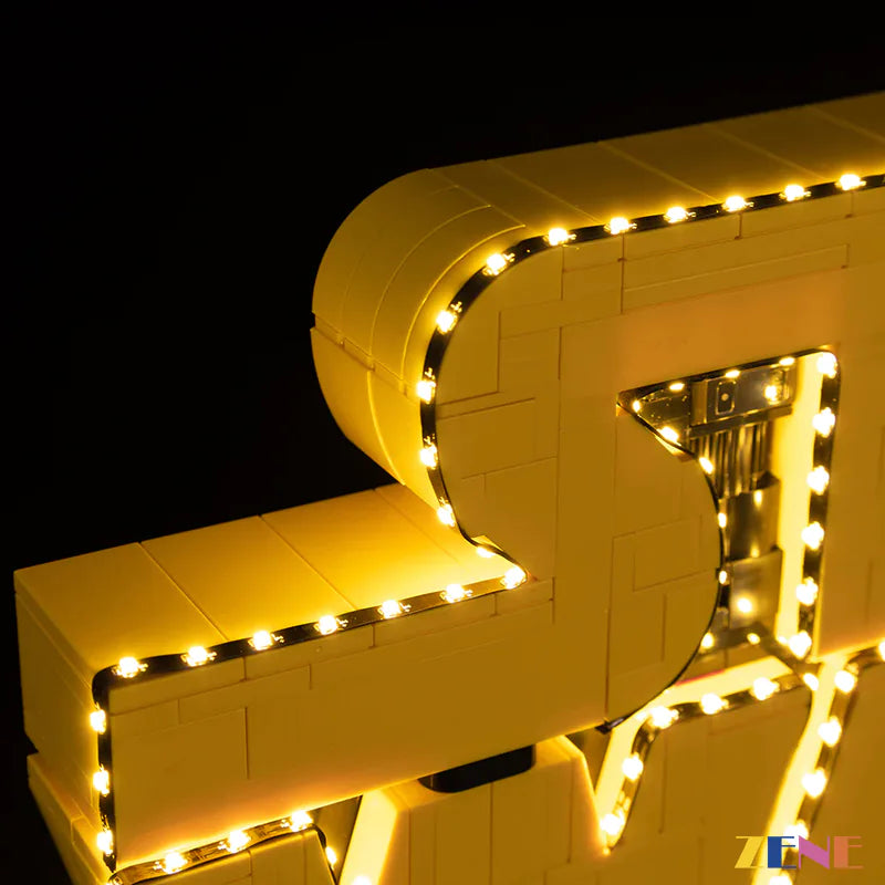 zene bricks Light Kit for LEGO Brick-Built Star Wars Logo #75407