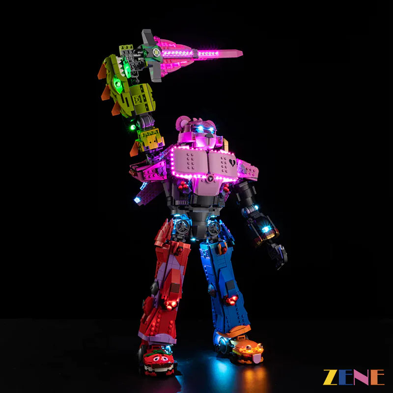 zene bricks LEGO Mecha Team Leader Light Kit for #77078