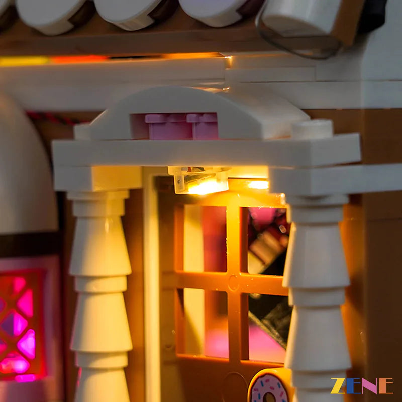 zene bricks LEGO Festive Gingerbread House Light Kit for #40809