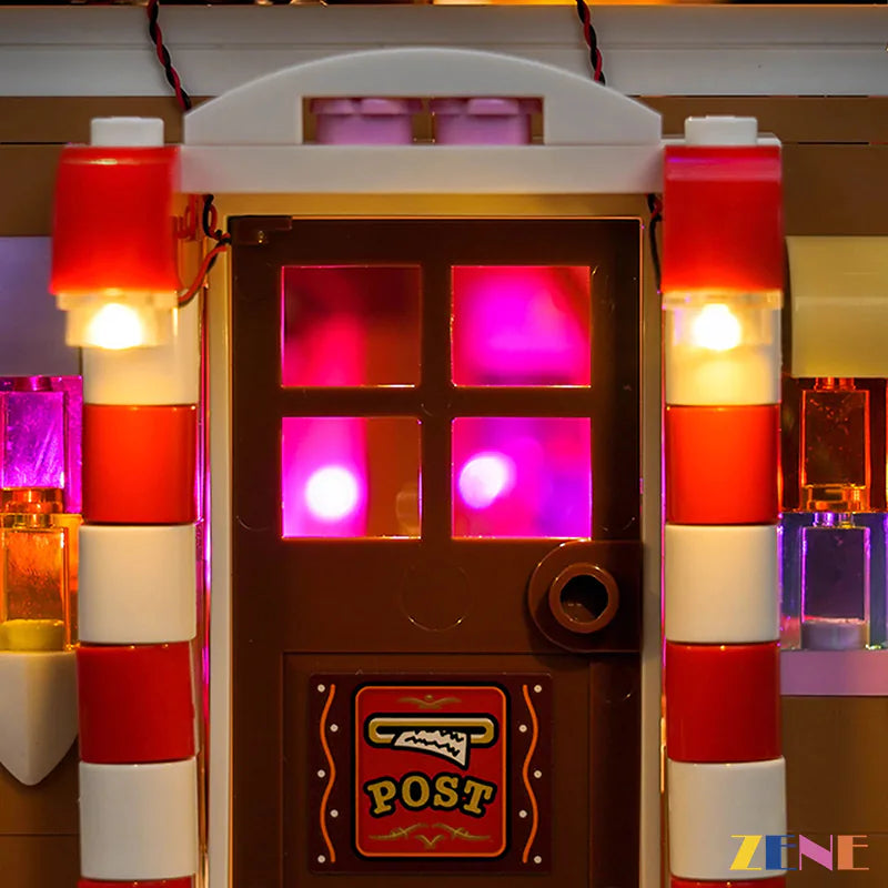 zene bricks LEGO Festive Gingerbread House Light Kit for #40809