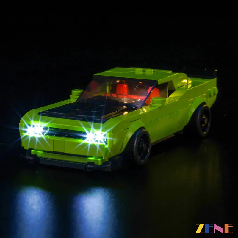 zene bricks LEGO Dodge Challenger SRT Hellcat Sports Car Light Kit for #77237