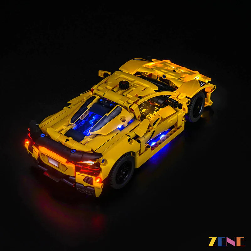 zene bricks Light Kit for LEGO Chevrolet Corvette Stingray #42205