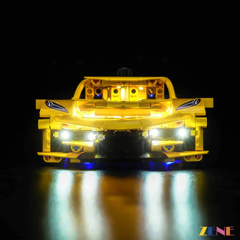 zene bricks Light Kit for LEGO Chevrolet Corvette Stingray #42205