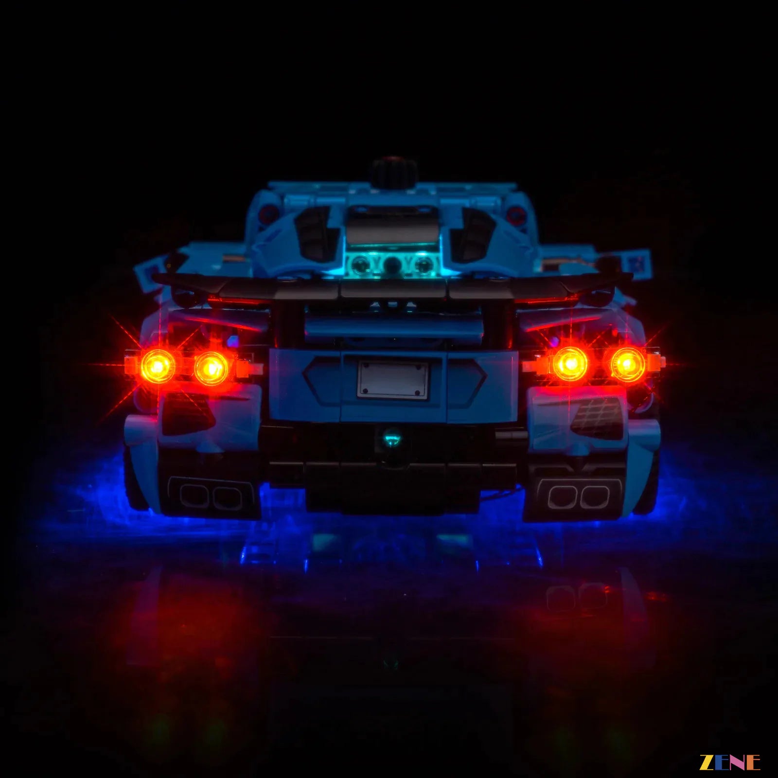 zene bricks LEGO Chevrolet Corvette Stingray Blue Light Kit for #42217