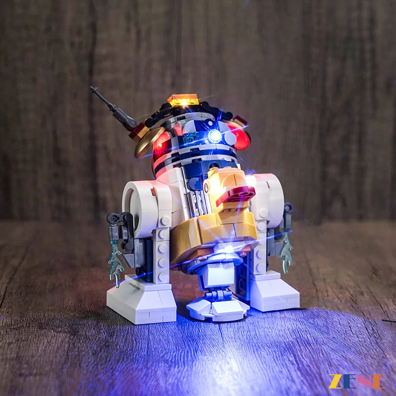 zene bricks Light Kit for LEGO Creative Play Droid Builder #75392