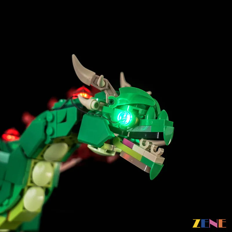 zene bricks Light Kit for Medieval Dragon #31161