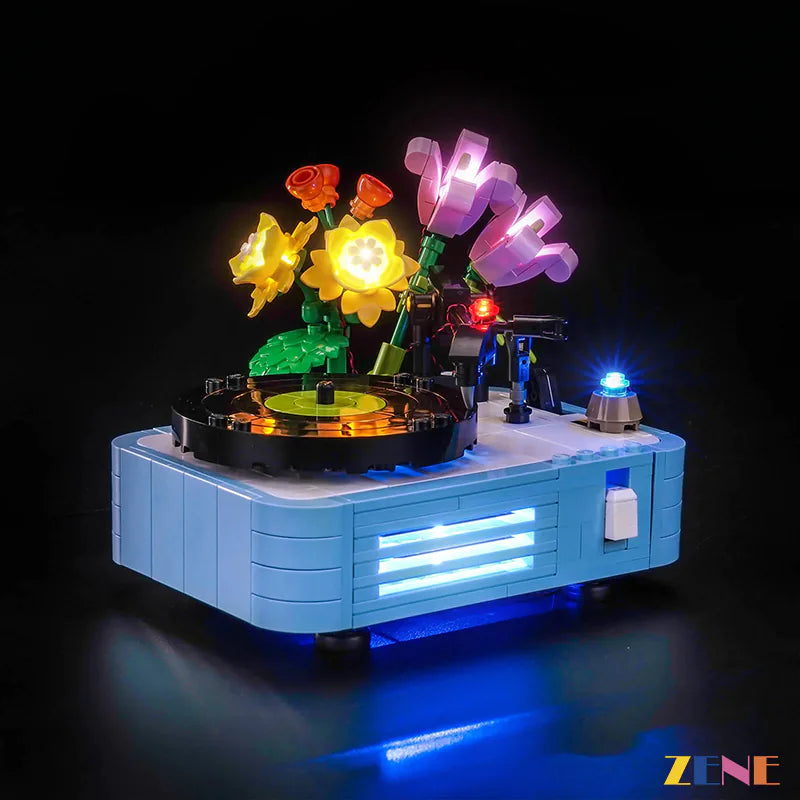 zene bricks Light Kit for LEGO Record Player with Flowers #31172