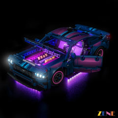 ZENE Bricks Light Kit for LEGO Garage Ford Mustang GT Car #42236