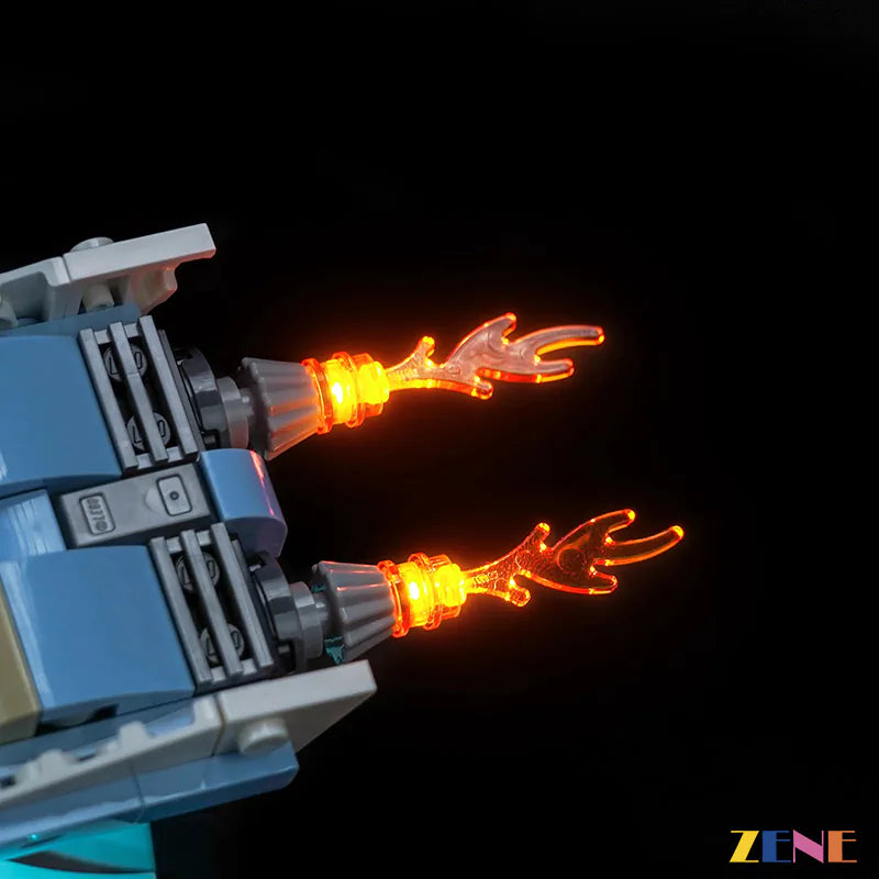 zene bricks LEGO Flying Moon Car Light Kit for #40789