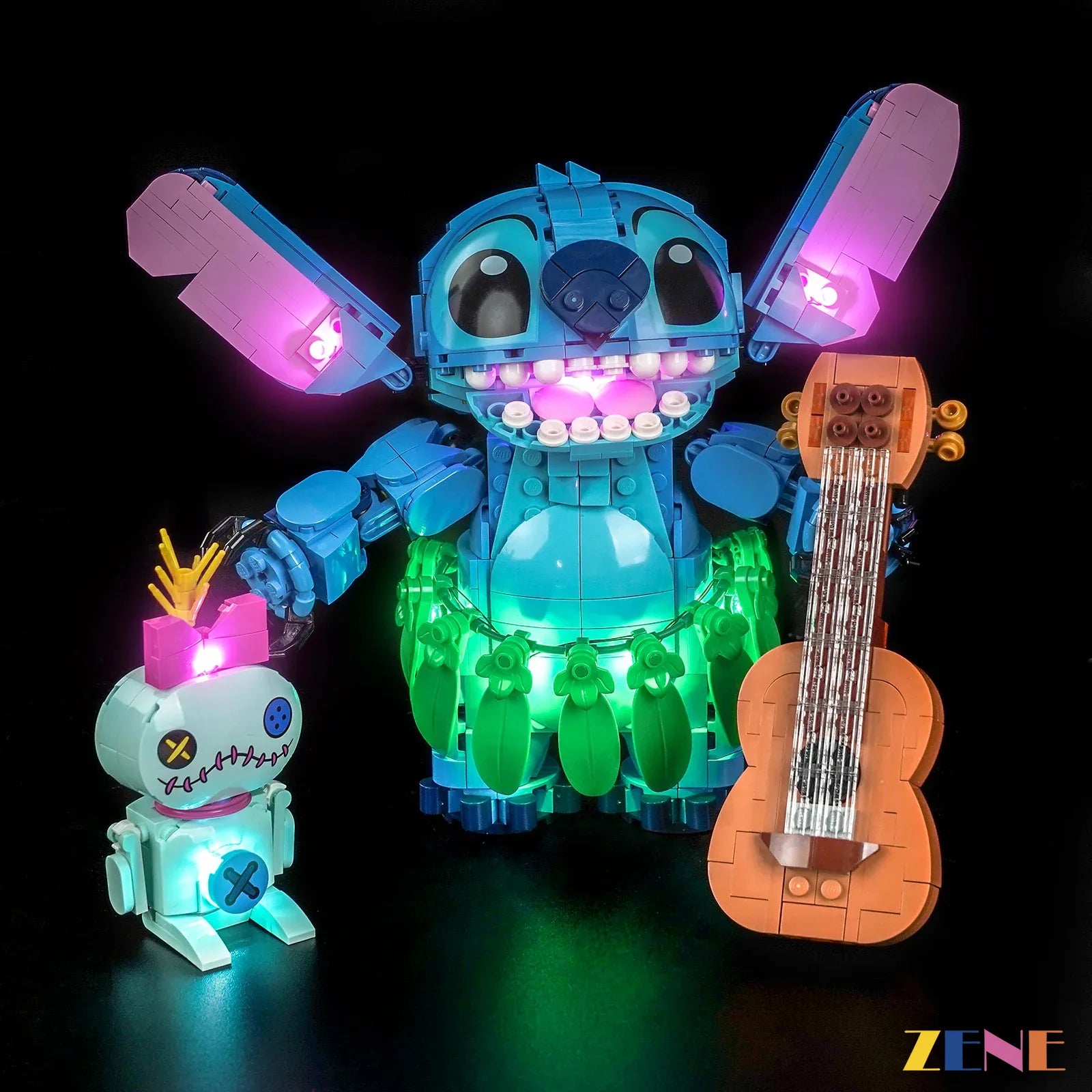 zene bricks Light Kit for Disney Stitch Scrump #43296